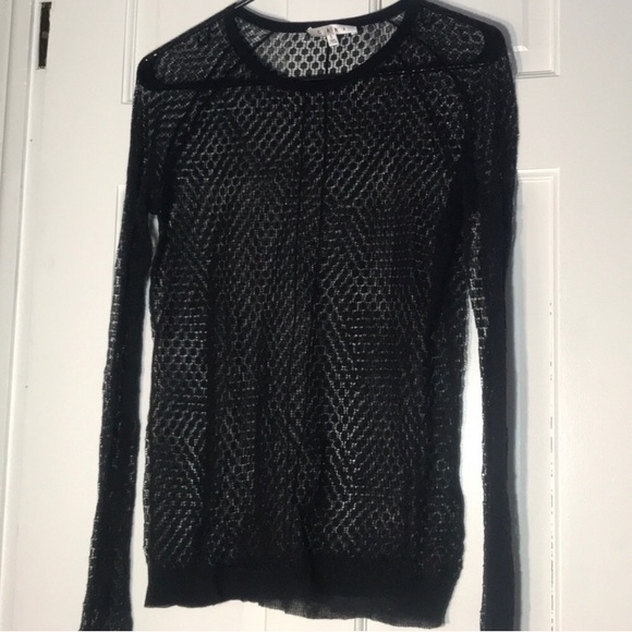 Tops - CAbi | Mesh See-Through Long Sleeve Top Tops - CAbi | Mesh See-Through Long Sleeve Top